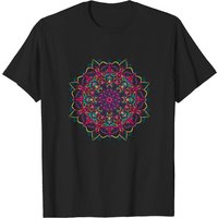 T-shirt pour hommes Contemplation Mandala en noir