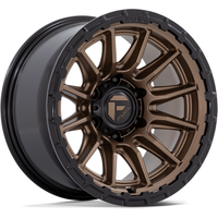 Roues Fuel FC866 Piston Bronze Mat avec Li Noir Brillant - 17x9