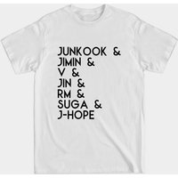 T-shirt BTS pour hommes en blanc — T-shirts pour hommes