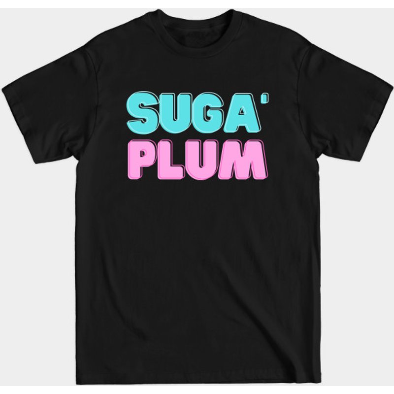 Suga Plum - Sugar Plum T-shirt pour hommes en noir — T-shirts pour hommes