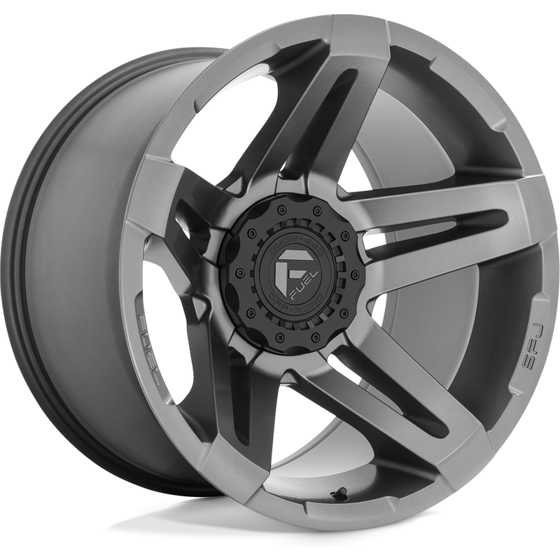 Roues Fuel D764 SFJ Matte Gunmetal - 20x10 - 5x114.3 -18 Offset — Roues et jantes