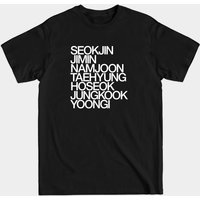 T-shirt Noir pour Hommes BTS