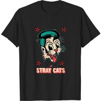 T-shirt pour hommes The Stray Cats en noir