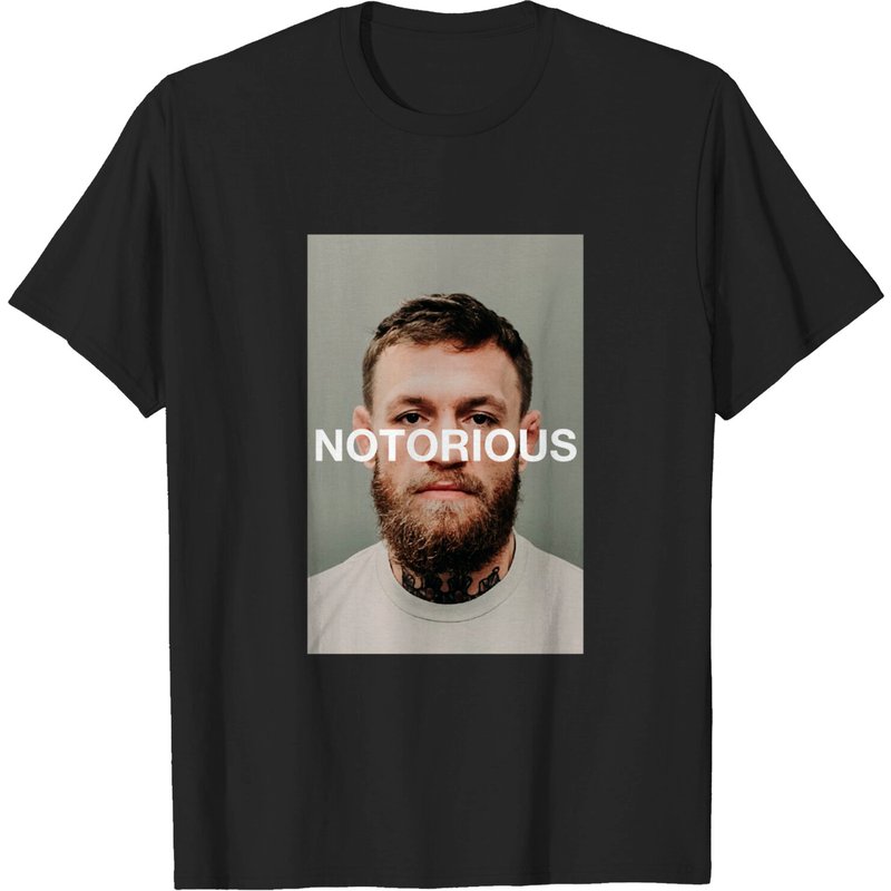 Connor McGregor Mugshot Notorious Men's T-Shirt — Mens T Shirts