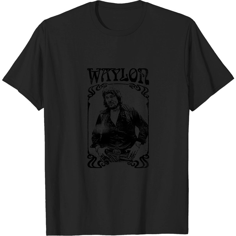 Waylon Jennings Vintage Faded Style Men's T-Shirt — Mens T Shirts