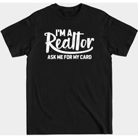Je suis un agent immobilier, demandez-moi ma carte T-shirt pour hommes — T-shirts pour hommes