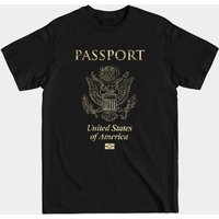 T-shirt Vintage Passeport des États-Unis pour Hommes — T-shirts pour hommes