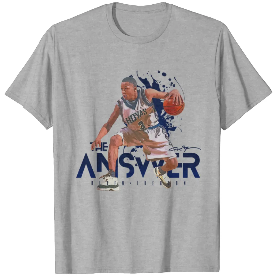 T-shirt pour hommes Allen Iverson Georgetown Hoyas — T-shirts pour hommes