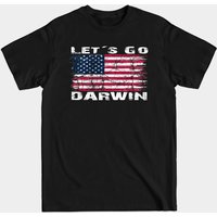 T-shirt Let's Go Darwin pour hommes - Noir — T-shirts pour hommes