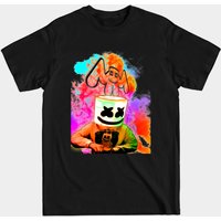 T-shirt pour hommes Mellov3 Marshmello en noir — T-shirts pour hommes