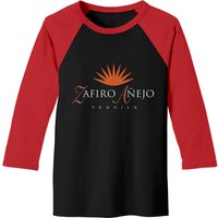 T-shirt de baseball pour hommes Zafiro Añejo Tequila - Noir/Rouge — T-shirts pour hommes