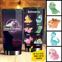 Papasaurus Belongs To These Personalized Tumbler — Mugs & Tumblers