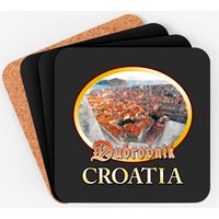Dubrovnik, Croatia Coasters - Personalized Cork Bottom