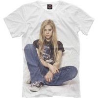 T-shirt blanc Avril Lavigne pour hommes