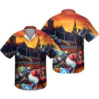 Chemise hawaïenne de course de chevaux Kentucky Derby — Chemises décontractées pour hommes