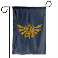 Drapeau de jardin Zelda Hyrule Crest Or — Drapeaux décoratifs