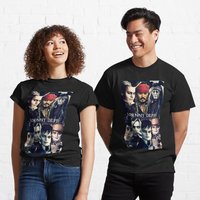 Johnny Depp Classic T-Shirt for Men in Black