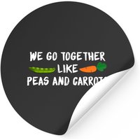 Autocollants We Go Together Like Peas And Carrots — Autocollants et stickers