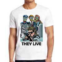 T-Shirt They Live pour Hommes - Tee de Film Sci-Fi Culte des Années 80 — T-shirts pour hommes