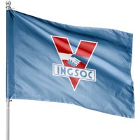 Drapeaux de Maison Ingsoc 1984 pour Noir - Impression Double Face — Drapeaux décoratifs