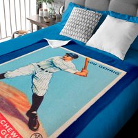 Lou Gehrig 1933 Goudey Baseball Card Baby Blanket