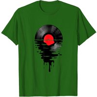 T-Shirt Melting Vinyl pour Hommes - Design Cool DJ Music — T-shirts pour hommes