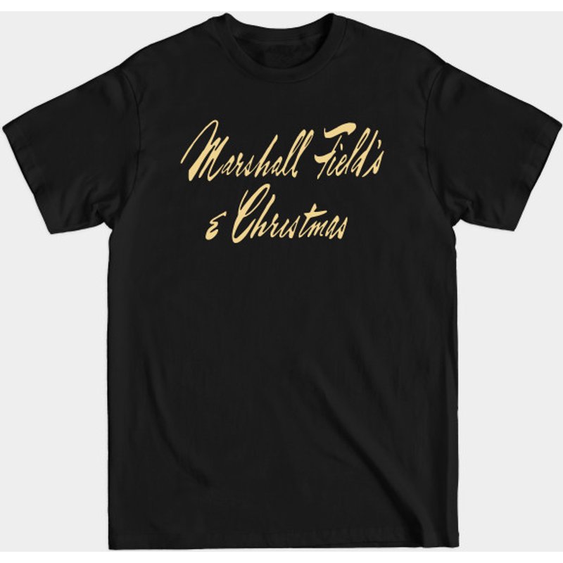 T-shirt de Noël Marshall Field's pour hommes - Noir — T-shirts pour hommes