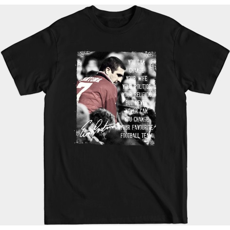 T-shirt noir pour hommes Eric Cantona — T-shirts pour hommes
