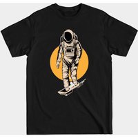 T-shirt pour hommes Astronaute de skateboard dans l'espace
