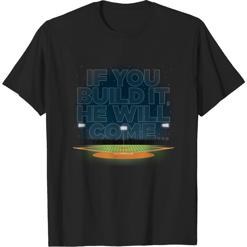 T-shirt Baseball If You Build It... pour hommes — T-shirts pour hommes