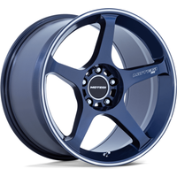 Motegi Racing MR159 Battle V Obsidian Blue Wheels - 17x8.5