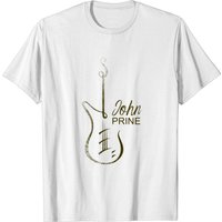 T-shirt pour hommes John Prine #9 en noir