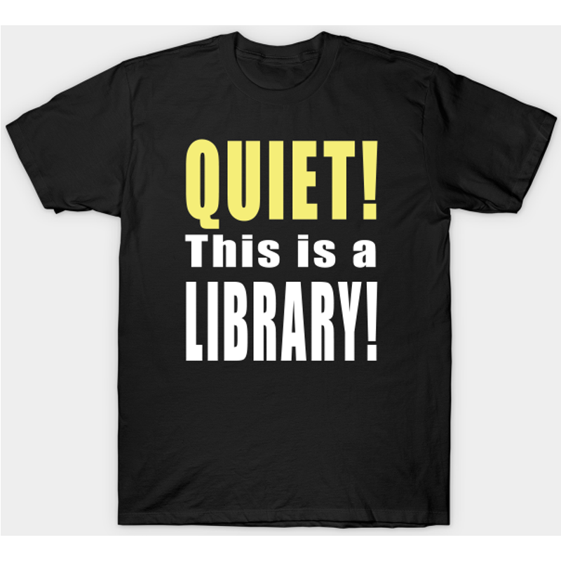 Chut! C'est Une Chemise de Bibliothèque - T-shirt Nickelodeon — T-shirts pour hommes