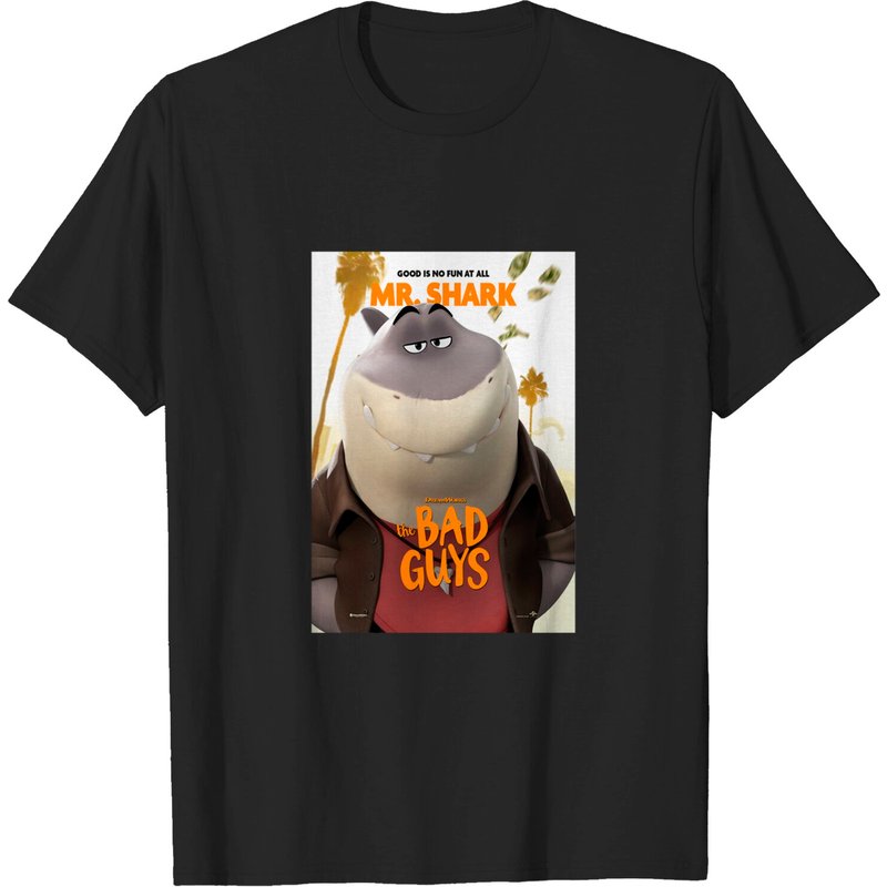 T-shirt Mr Shark pour hommes - Film The Bad Guys 2022 — T-shirts pour hommes
