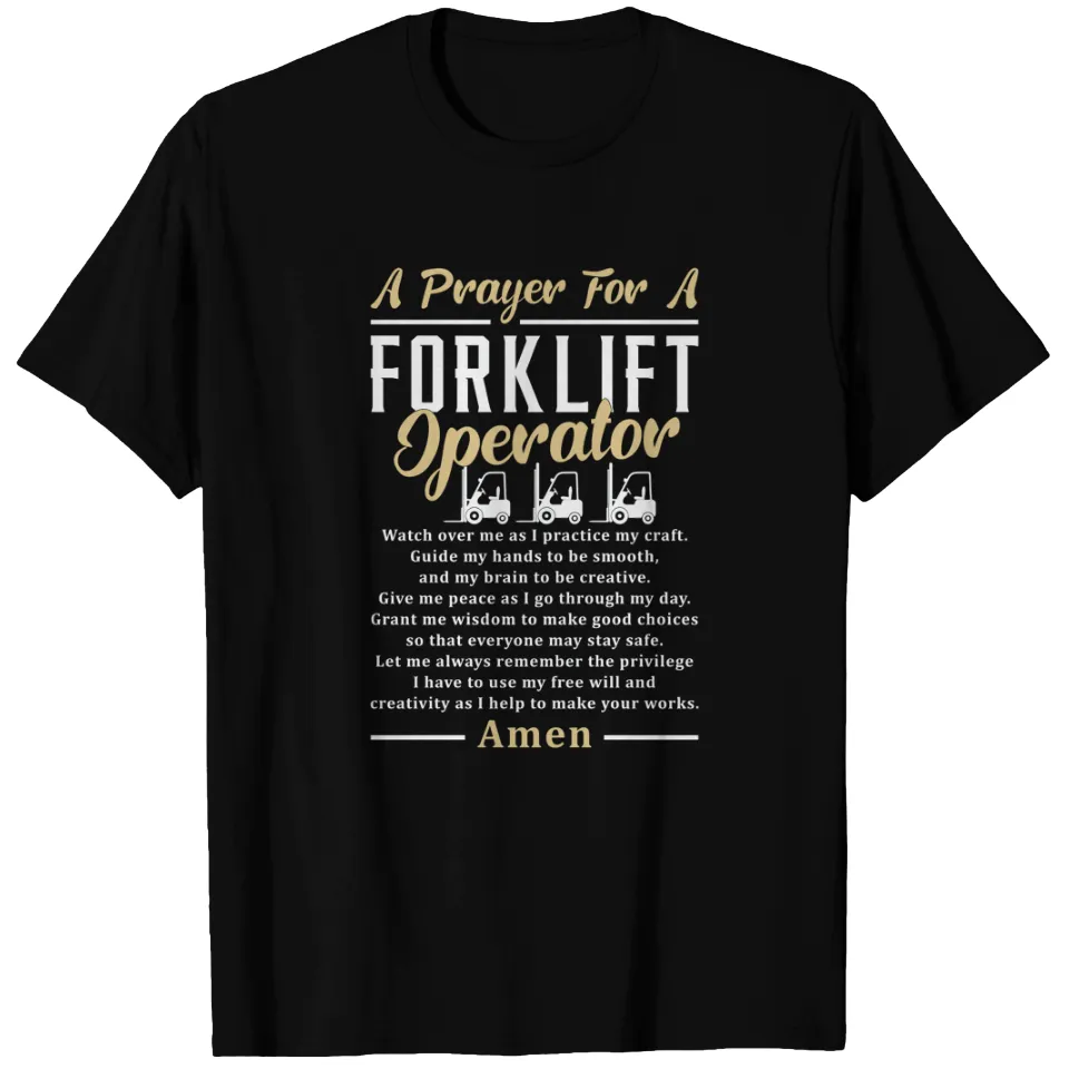 Prayer For Forklift Operators Men's T-Shirt