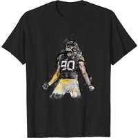 T-shirt pour hommes TJ Watt Sketch Art — T-shirts pour hommes