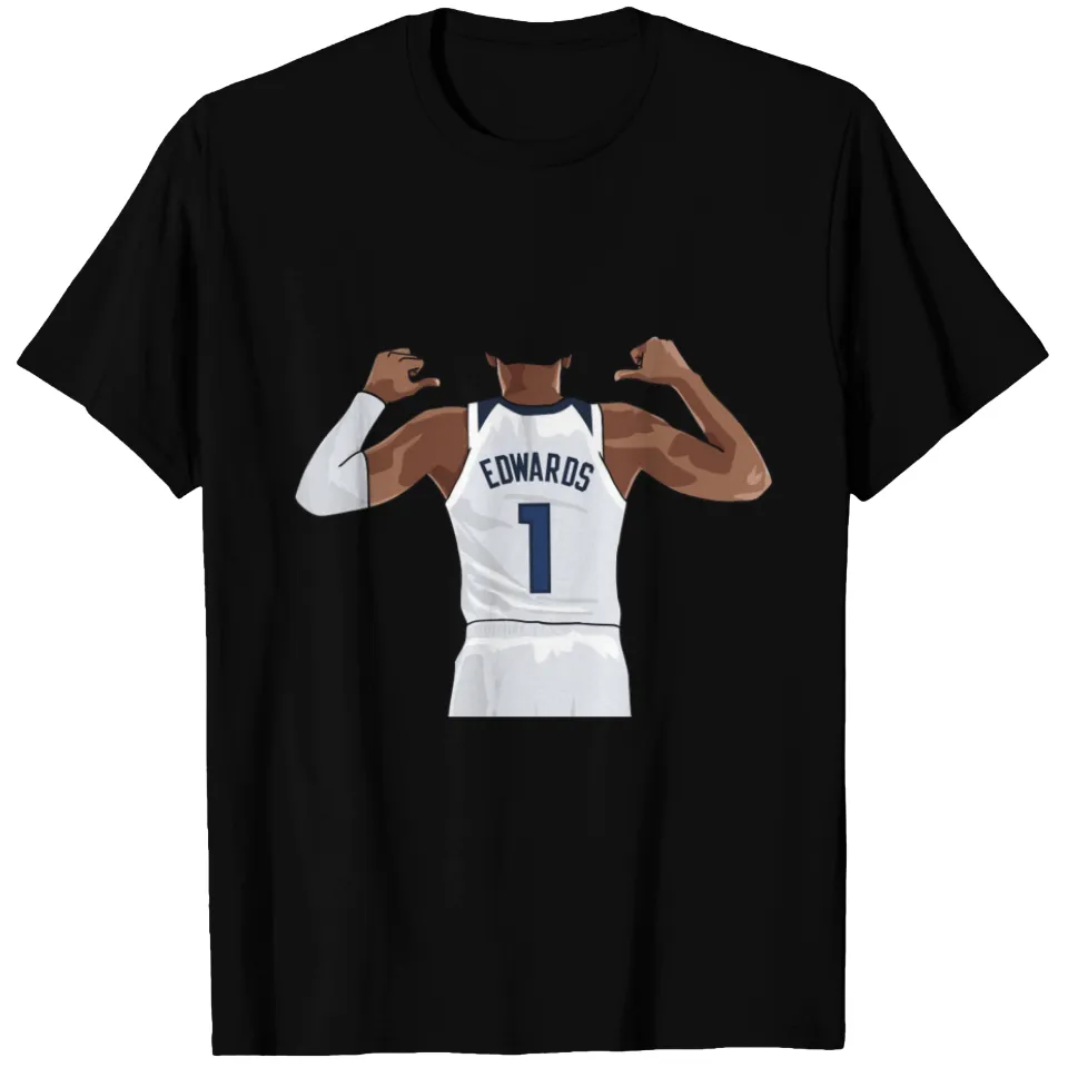 T-shirt pour hommes Anthony Edwards Vector Name — T-shirts pour hommes