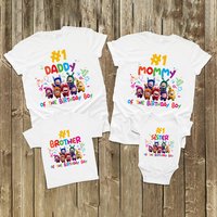 T-shirt assorti de fête avec transfert à repasser Oddbods pour hommes — T-shirts pour hommes