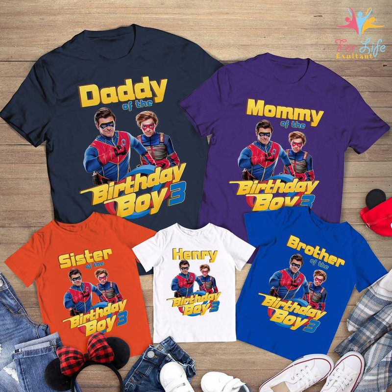 T-shirt assorti d'anniversaire Henry Danger pour hommes — T-shirts pour hommes