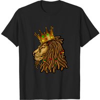 T-shirt pour hommes avec design de lion Rasta — T-shirts pour hommes