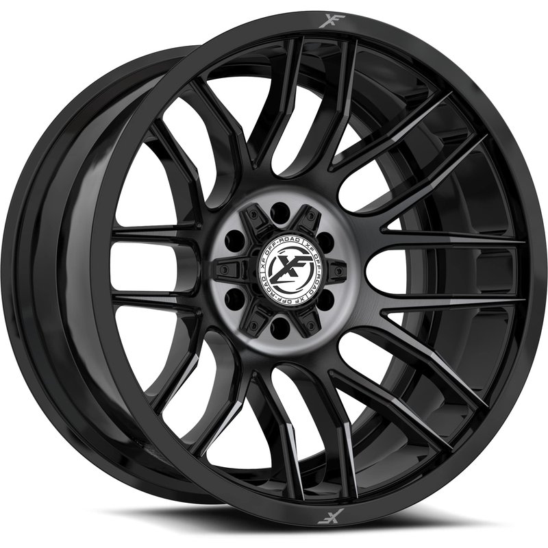 Roues XF Off-Road XF-232 Noir Gris Teinté - 20x9 - 5x127 — Roues et jantes
