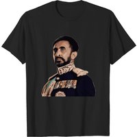 Haile Selassie Men's T-Shirt in Black