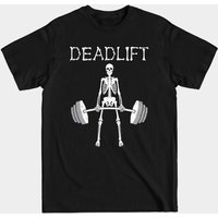 T-shirt Deadlift Skeleton pour hommes en noir — T-shirts pour hommes