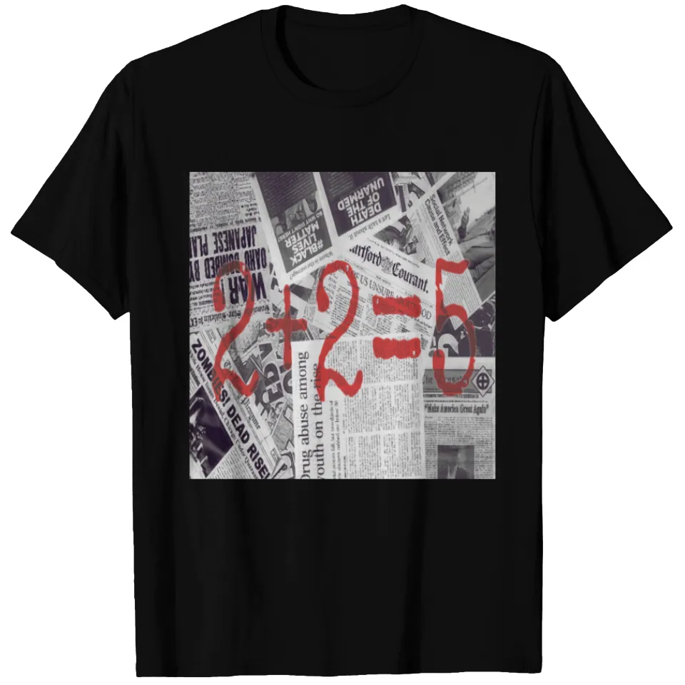 2+2=5 - George Orwell Men's T-Shirt — Mens T Shirts