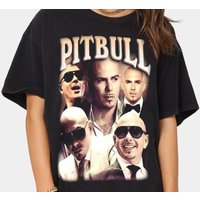 Pitbull Hip Hop T-Shirt for Men - Vintage 90s Rap Style