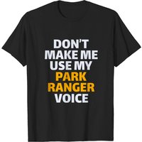 T-shirt Park Forest Ranger Warden pour hommes - Noir — T-shirts pour hommes