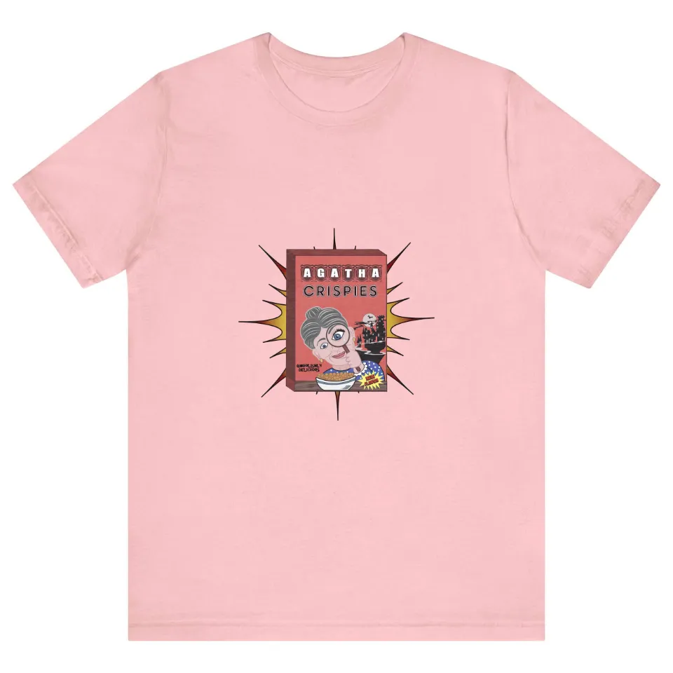 Agatha Crispies Cereal Box T-Shirt for Men in Ash — Mens T Shirts