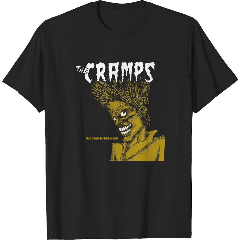 T-shirt pour hommes The Cramps Bad Music For Bad People — T-shirts pour hommes