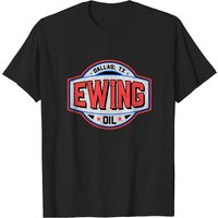 T-shirt Ewing Oil pour hommes - Mélange de coton noir — T-shirts pour hommes
