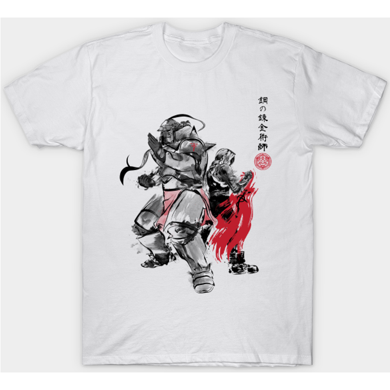 T-shirt Brotherhood Sumi-e Full Metal Alchemist pour hommes
